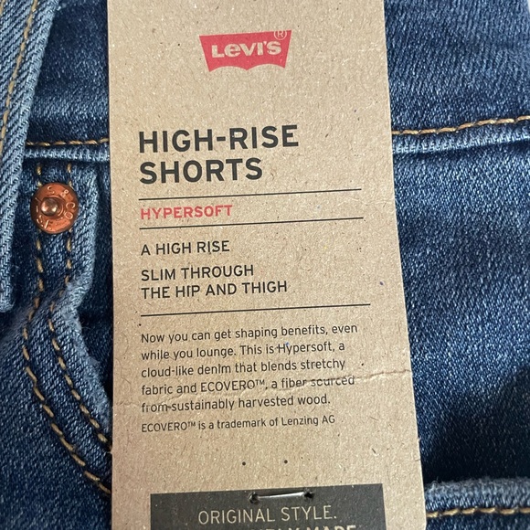 Levi High Rise Shorts Hypersoft Size 25 - Picture 10 of 10